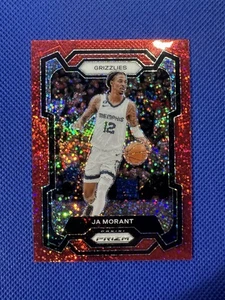 Ja Morant 2023-24 Panini Prizm Red Sparkle Prizm #96 - Picture 1 of 10