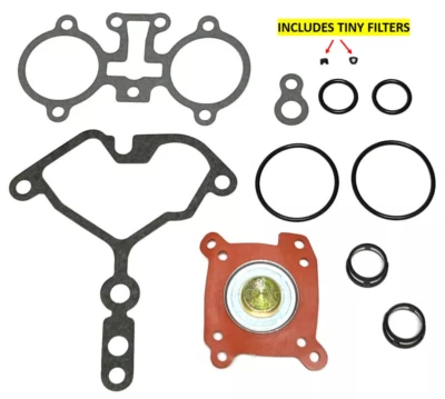 DELUXE Throttle Body TBI Fuel Injector Kit O-rings Gaskets Diaphragm FOR GM - Image 1 of 4