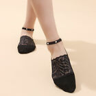 Women Lace Nonslip No Show Boat Liner Sock Lady Invisible Low Cut Socks Loafer 