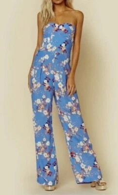 Blue Life Floral Jumpsuit - Image 1 of 4