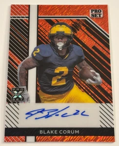 Blake Corum 2024 Leaf Collective Metal Shimmer Autograph AUTO RC Card /10 - Bild 1 von 1