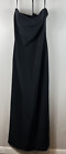 Strapless Bob Mackie Black Maxi Dress 51" Long Size 12