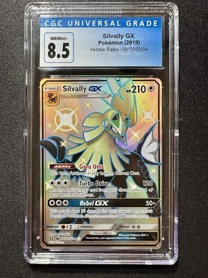 CGC NM/MINT + Silvally GX Graded Slab Pokemon - Image 1 of 2