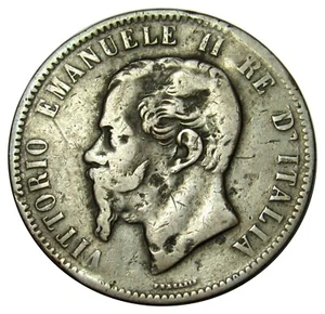 Italy 10 Centesimi coin 1862-1867 km#11 Victor Emmanuel II - Picture 1 of 2