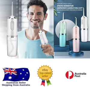 Portable Dental Water Flosser Oral Irrigator USB Rechargeable Water Floss Jet To - Picture 1 of 12