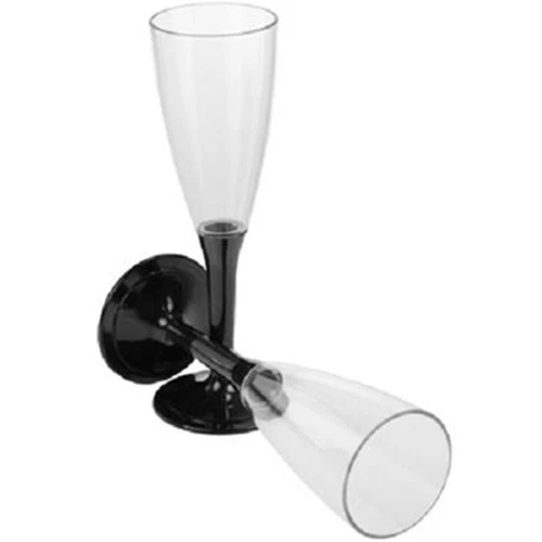 48 BICCHIERI PLASTICA TRASPARENTI FLUTE CHAMPAGNE PARTY MONOUSO RESISTENTI+ - Immagine 1 di 1