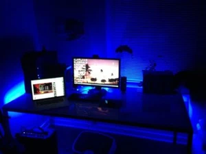 Great GIFT For Gamers Players GAMING COMPUTER DESK LED Accent Lighting Bars kit - Picture 1 of 10