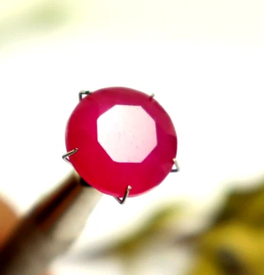 Loose Gemstone 8-10 CT Certified Gemstone AAA+ Quality Round Cut Red Beryl - Image 1 of 4