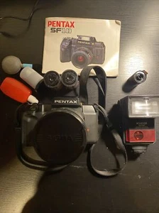 Pellicola Pentax, SF10, con obiettivo 72 Sigma, cinghia, manuale, flash e borsa - Foto 1 di 5
