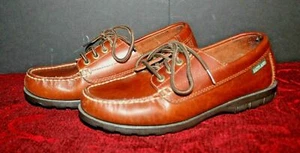 Women's EASTLAND Leather Oxfords Size 7 M Brown Deck Shoes Boat Shoes #3135 - Picture 1 of 8