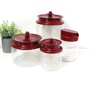 4 Bocaux Tupperware Cristal vintage - Picture 1 of 7