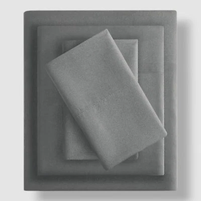 Intelligent Design Gray Microfiber Queen Size Sheet 4-Piece Set - Image 1 of 4