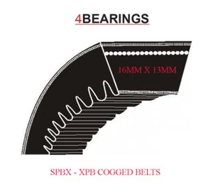 SPBX - XPB 16 MM X 13 MM VERZAHNTE KEILGÜRTEL GRÖSSEN SPBX1000 - SPBX2800 - Bild 1 von 1