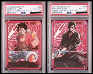 PSA10 Monkey D Luffy Zoro Lecafig Weekly Shonen Jump Promo Una Pieza Secuencial - Imagen 1 de 2