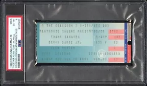 1988 Frank Sinatra Sammy Davis Dean Martin Rat Pack Ticket Stub Cleveland PSA 6 - Picture 1 of 3