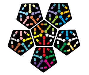 Autocollants de remplacement pour vous horloge Rubiks ́s cube MegaminX - Photo 1/2