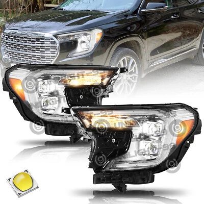 Для 2022 2023 2024 GMC Terrain проектор полностью светодиодные фары в сборе слева + справа - Изображение 1 из 4