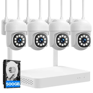 1080P Überwachungskamera Set, 4stk WLAN Kameras Outdoor WiFi NVR Smart-Erkennung - Bild 1 von 12