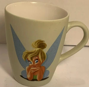 Disney Store Tinkerbell Oversized Ceramic Mug~Pale Green~Tink Has Blue Wings - Picture 1 of 12