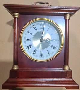 Widdop Light Wooden Barrel Mantel Clock W2891 Rrp £74.99 - Picture 1 of 4