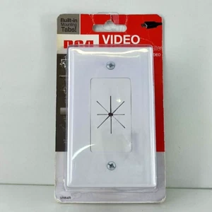 RCA Pass-Thru AV Audio Video Jack Panel Wall Plate In-Wall Home Theater VH64R - Picture 1 of 8