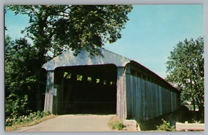 Überdachte Brücke, Troy Ohio Postkarte - Bild 1 von 2