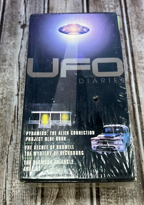 UFO Diaries - 3 tapes set  (VHS, 1996) Rare NIB Sealed Set Collector Piece Alien - Image 1 of 4