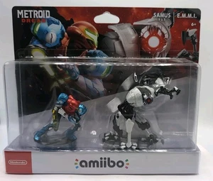 Nintendo Metroid Dread Samus & E.M.M.I. Amiibo 2-Pack Figures NEW SEALED - Picture 1 of 4