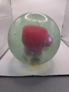 Track Sugar Ray Leonard Boxing Glove in Clear Polycarbonate Bowling Ball 14.5 lb - Picture 1 of 14
