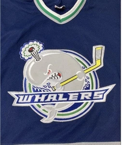 Vintage CCM Plymouth Whalers OHL Hockey Trikot #7100 - Bild 1 von 6