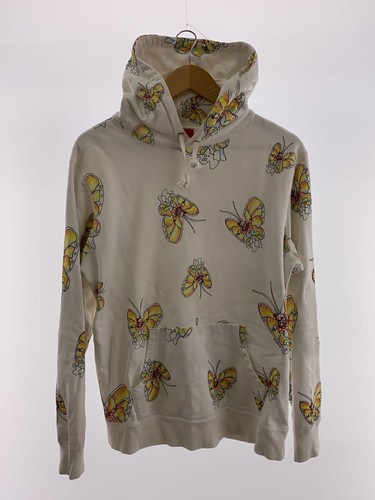 Supreme Gonz Felpa con Cappuccio Farfalla Parka M Cotone WHT Modello All Over