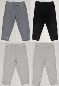 Lot of 4 Sz 4T Carter's 100% Cotton Gray Navy Black Pull On Elastic Waist Pants - Picture 1 of 13