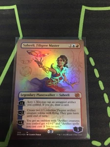 MTG Magic The Gathering Saheeli, Filigree Master Foil Borderless Planeswalker - Picture 1 of 1