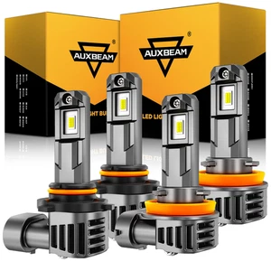 AUXBEAM for 2019 2020 Ram 2500 3500 Canbus LED Headlight Bulbs High Low Beam 1:1 - Foto 1 di 15