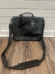 Aldo Messenger Bag Mens Work Laptop Briefcase Shoulder Strap Faux Leather New - Picture 1 of 8