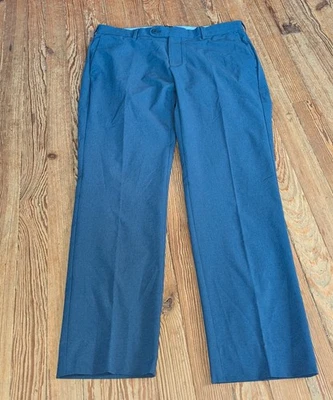 Peter Millar Crown Crafted Surge Tailored Fit Pants Size 33 Navy Blue 28.5" - Image 1 of 4