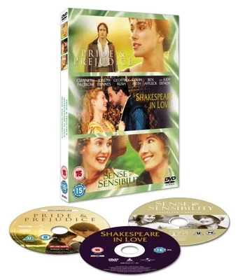 Pride And Prejudice/Sense And Sensibility/Shakespeare In Love [DVD] - DVD  VSVG - Image 1 of 2