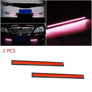 2PCS Red 17cm LED COB Daytime Running Lights Car Auto DRL Fog Driving Lamp - Picture 1 of 8