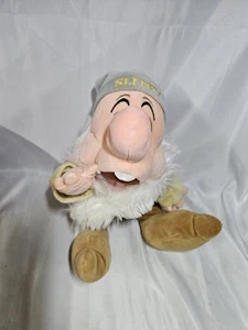 Disney "Sleepy" Sammlerstück weiches Plüschtier - Schneewittchen sieben Zwerge 13 Zoll - Bild 1 von 9
