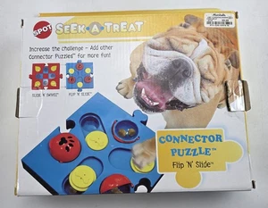Spot Seek-A-Treat Flip 'N Slide 'N Connettore Girevole Puzzle Giocattolo Interattivo per Cani - Foto 1 di 8