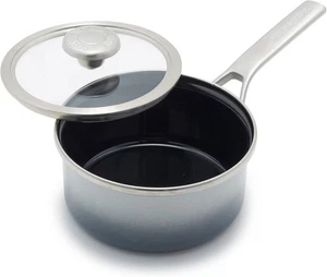 Cacerola MERTEN & STORCK 1,4 cuartos de galón con tapa - Gris nube - - Imagen 1 de 5