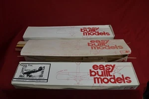 3 Easy Built Models BALSA Wood Flying Model Kits * FAIREY FOX & BELL AIRCOBRA - Picture 1 of 12