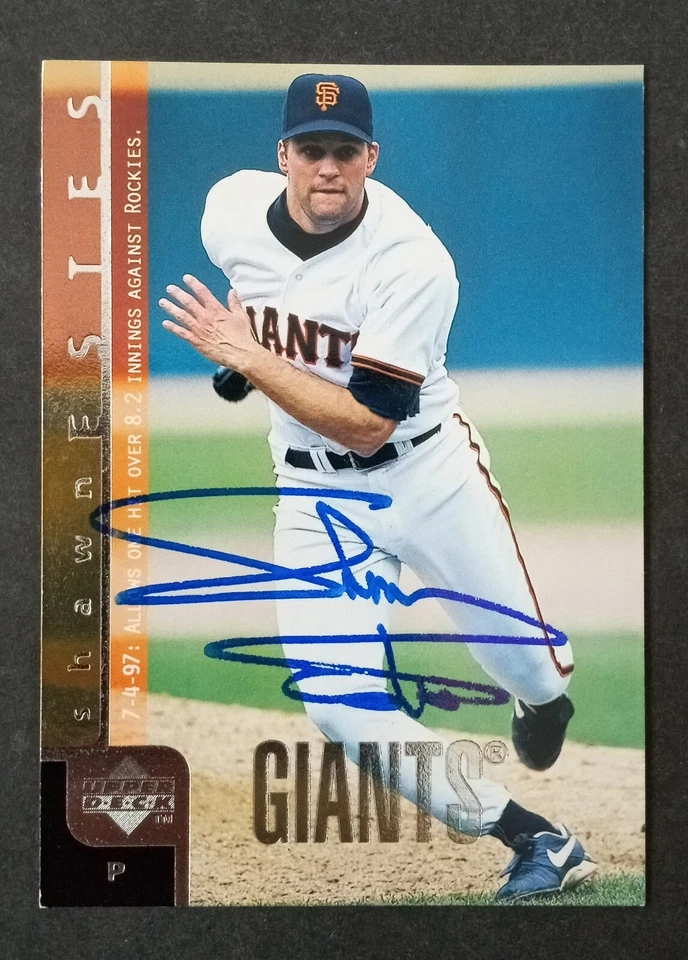1998 Upper Deck SIGNED: Shawn Estes, GIANTS #215 - Image 1 of 1