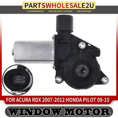 Front LH Window Motor with 2 Pins for Honda Pilot 2009-2015 Acura RDX 2007-2012 - Image 1 of 4