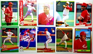 Jose Rijo Baseball Card Lot of 10 Cards - Cincinnati Reds Vintage P - Lot #39B - Picture 1 of 7