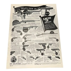 Hy Hunter Firearms Vintage Print Ad 60s Guns Ammo Hollywood CA - Bild 1 von 5