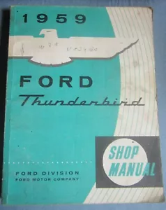 Full Shop Manual for 1959 Ford Thunderbird With Bonus - Picture 1 of 3