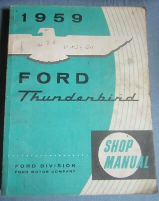 Full Shop Manual for 1959 Ford Thunderbird With Bonus   - Image 1 of 3