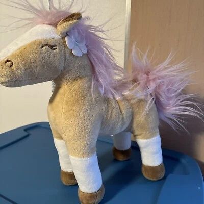 Almohada Circo Wild Horses Bonita Poni Rosa Marrón Niñas NUEVA Foto 1 de 3