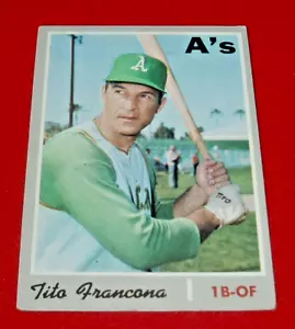 1970 Topps Baseball TITO FRANCONA high #663 - Picture 1 of 2